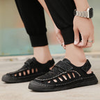 Damen Atmungsaktive Freizeitsandalen mit verstellbarem Klettverschluss und rutschfester Sohle EB