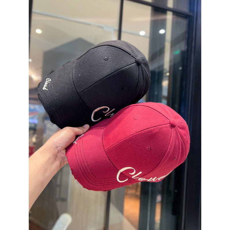 Vintage-inspirierte Baseballkappe für Herren im Used-Look