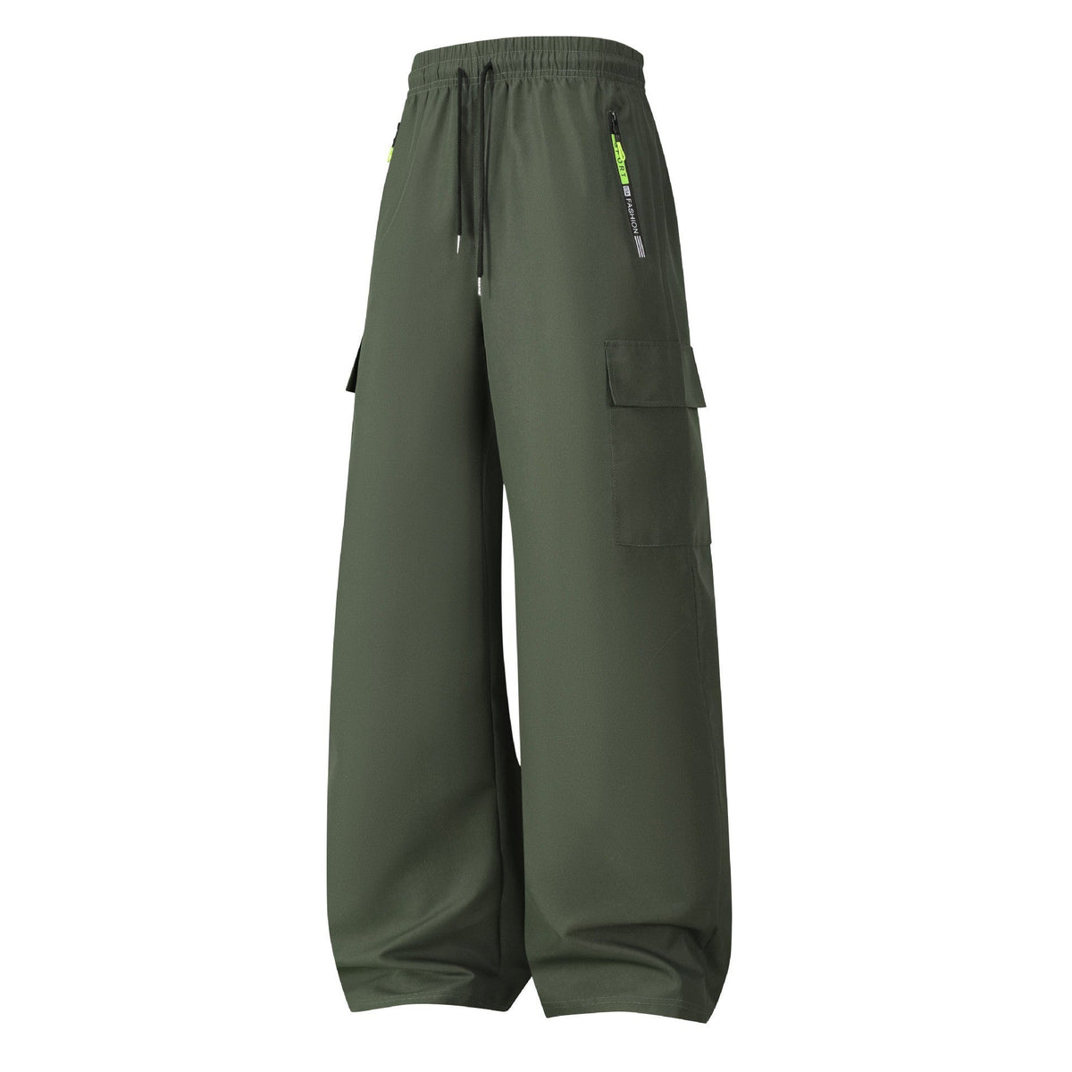 Herren Cargo-Shorts mit elastischem Bund, Kordelzug und Reißverschlusstaschen