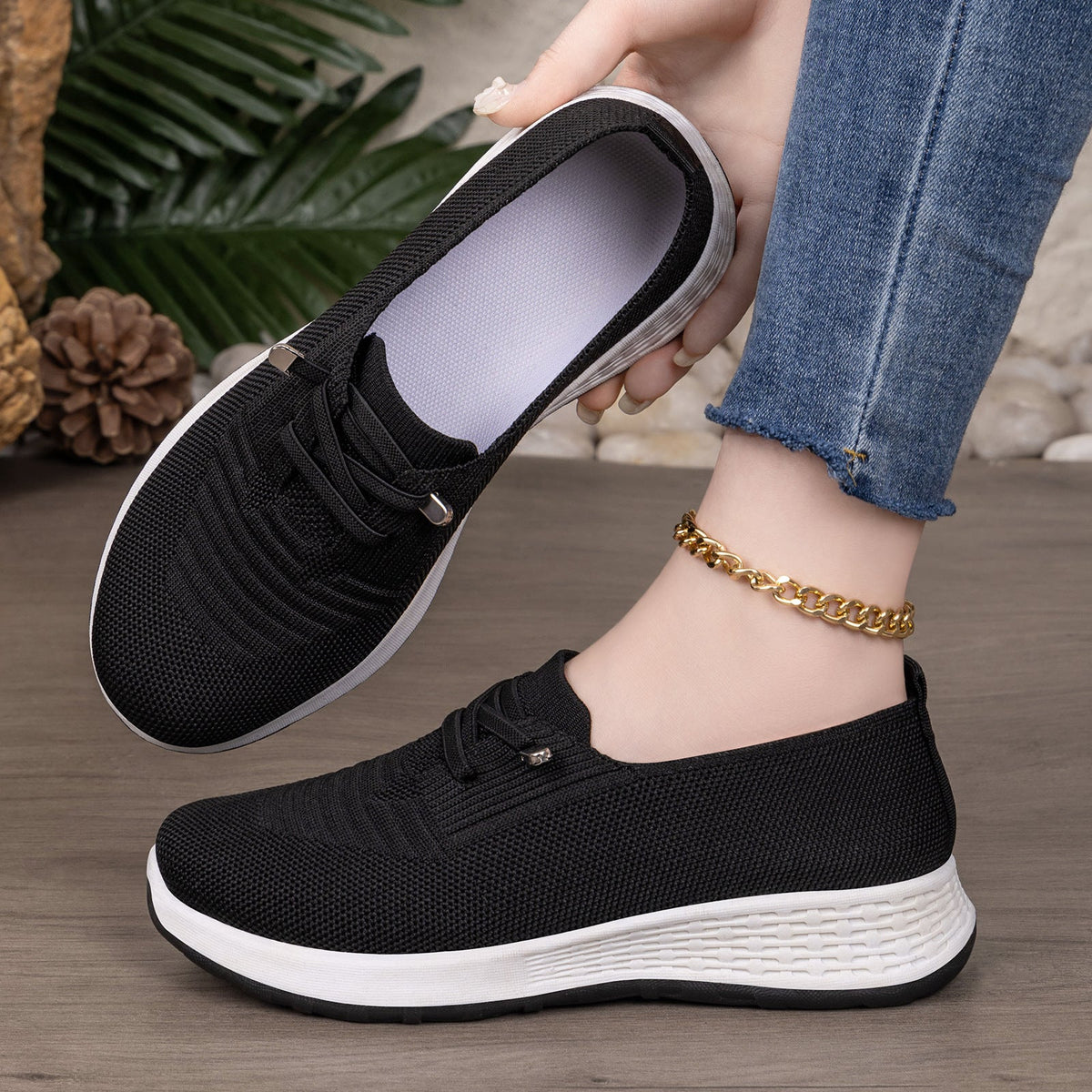 Damen Bequeme und atmungsaktive Alltagsschuhe mit flexibler Sohle EB