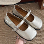 Damen Ballerinas mit modischer Schnallen-Applikation und bequemem Fußbett EB