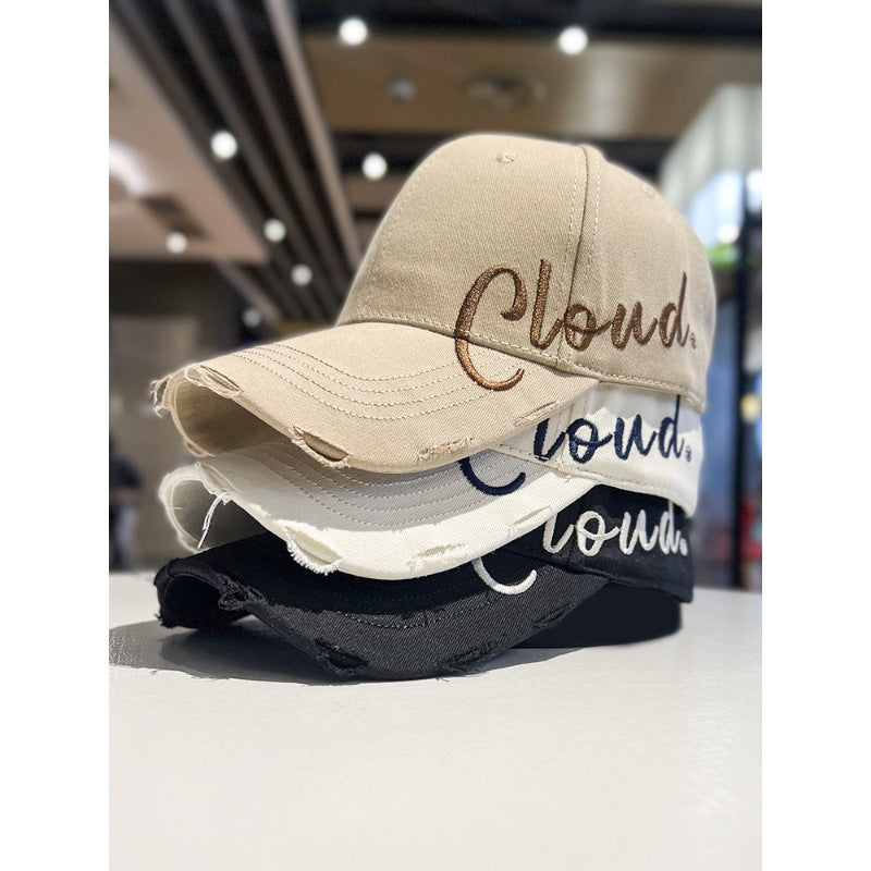 Vintage-inspirierte Baseballkappe für Herren im Used-Look