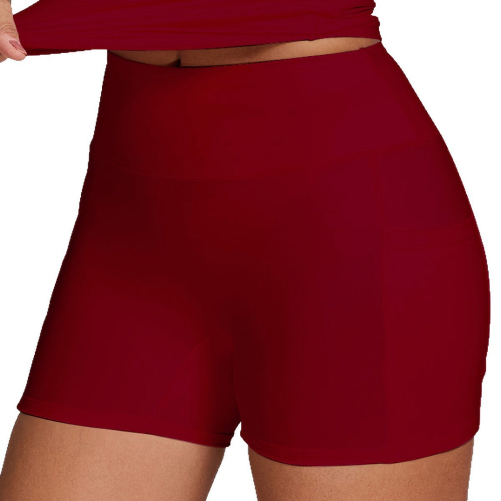 Sportliche Damen-Kompressionsshorts mit praktischen Seitentaschen