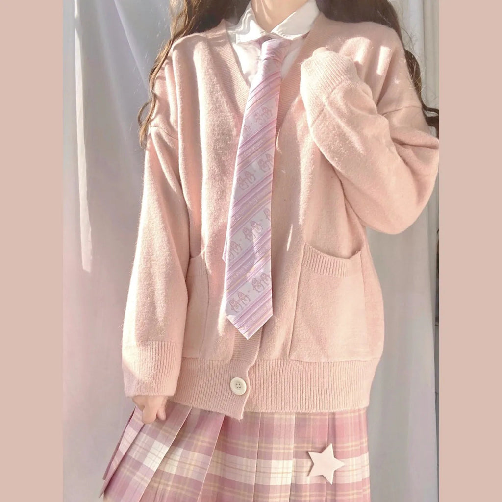 Damen Grob gestrickter Cardigan mit Taschen und V-Ausschnitt EB