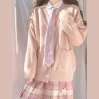 Damen Grob gestrickter Cardigan mit Taschen und V-Ausschnitt EB