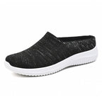 Damen Bequeme Stretch Slipper mit atmungsaktivem Strickdesign EB