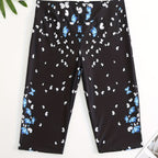 Sportliche Damen-Badeshorts mit Blumenmuster