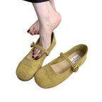 Damen Ballerinas mit verstellbarem Riemen und weichem Innenfutter EB