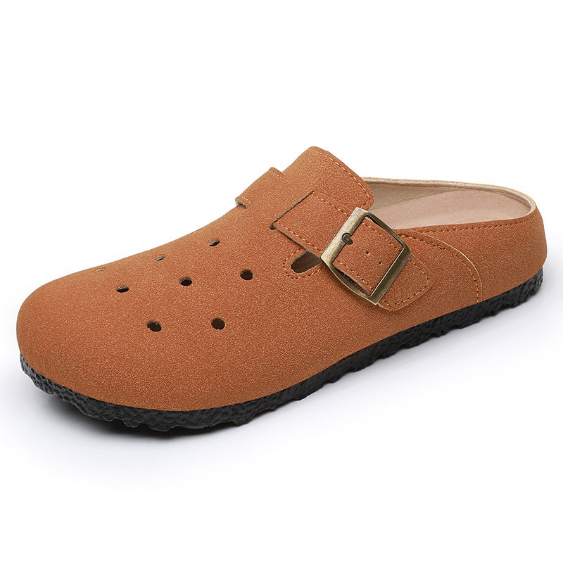 Damen Bequeme Clogs mit verstellbarem Riemen und Belüftungsöffnungen EB