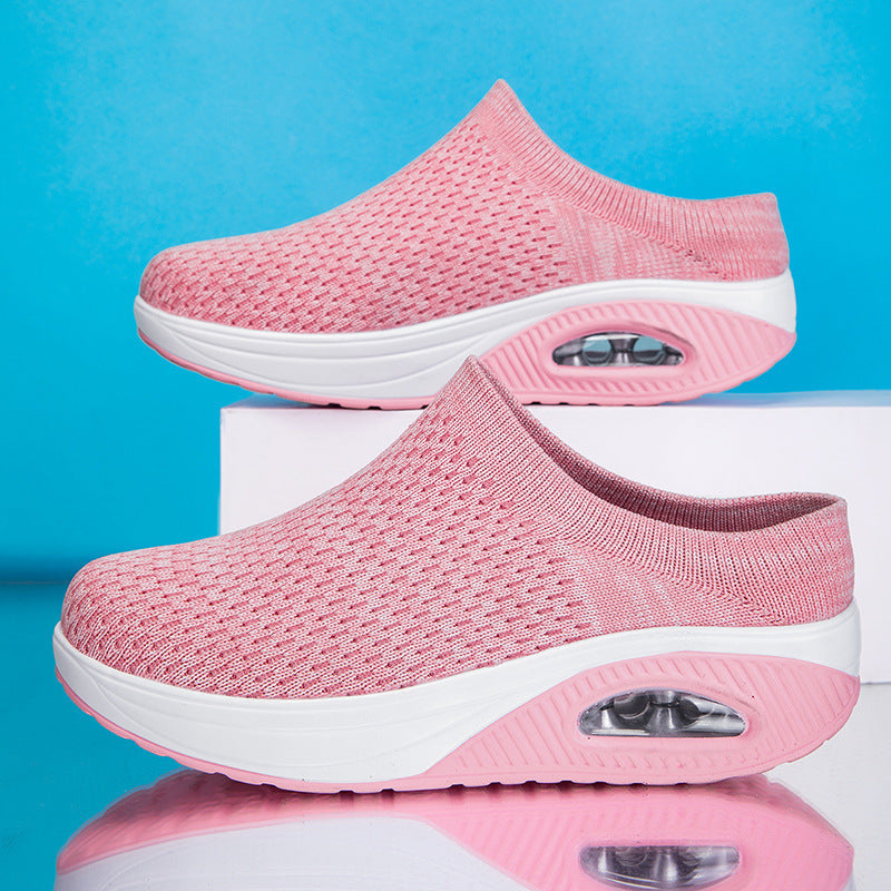 Damen Bequeme Slip-On Clogs mit Luftpolsterung und atmungsaktivem Obermaterial EB