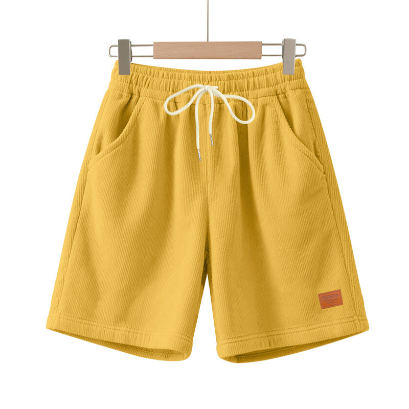 Lässige Bermuda-Shorts für Herren aus strukturiertem Baumwollmix