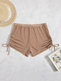 Bequeme Damen-Badeshorts mit Rüschendetails