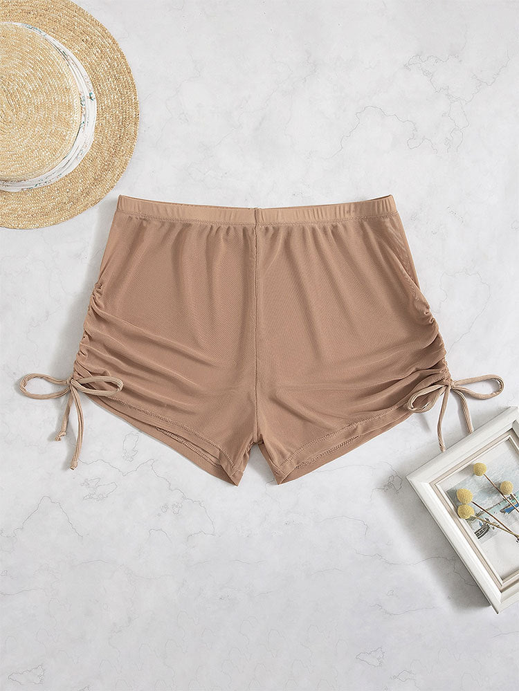Bequeme Damen-Badeshorts mit Rüschendetails