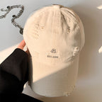Damen Baseballcap im Distressed-Look