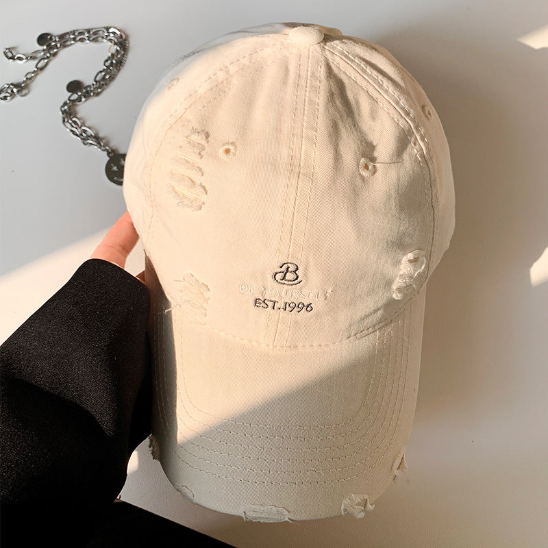 Damen Baseballcap im Distressed-Look