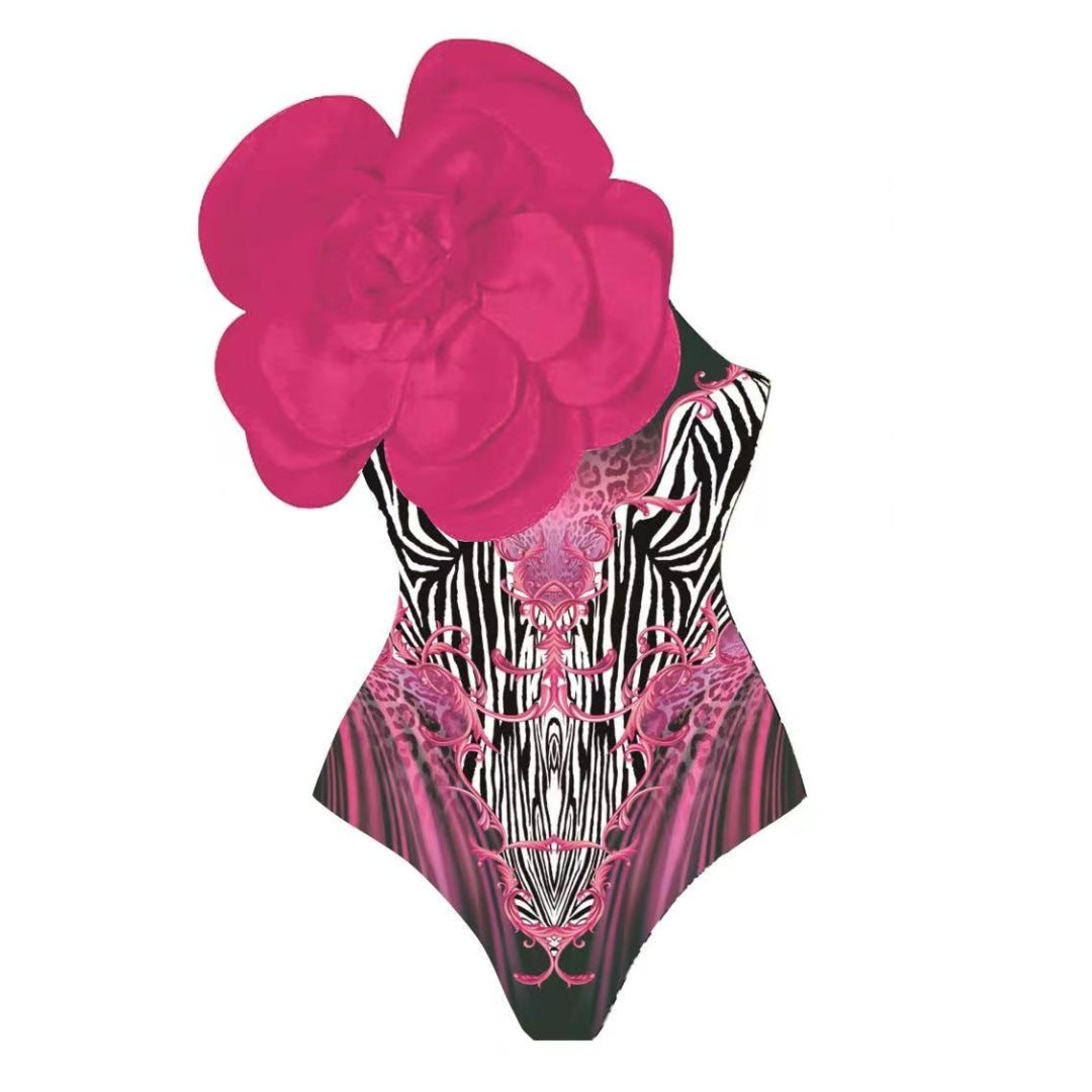Eleganter Jumpsuit mit aufwendiger Blumendekoration