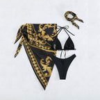 Damen Elegantes Strandtuch mit hohem Beinschlitz EB