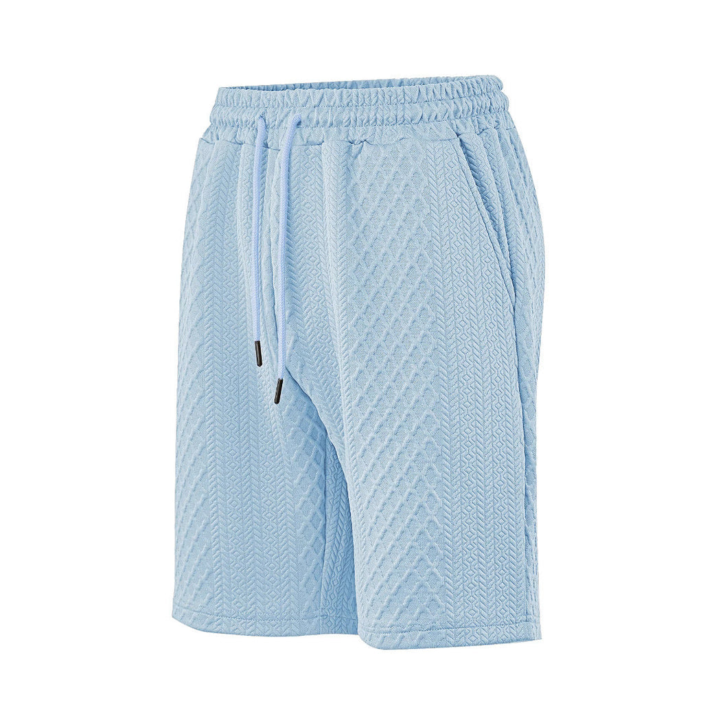 Herren-Strandbermuda aus Waffel-Jersey