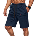 Herren Sportliche Shorts mit vielseitigen Taschen und elastischem Bund EB