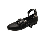 Damen Ballerinas mit verstellbaren Schnallen und elegantem Design EB