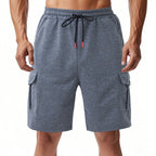 Herren funktionale Sportshorts mit praktischen Seitentaschen und elastischem Bund EB