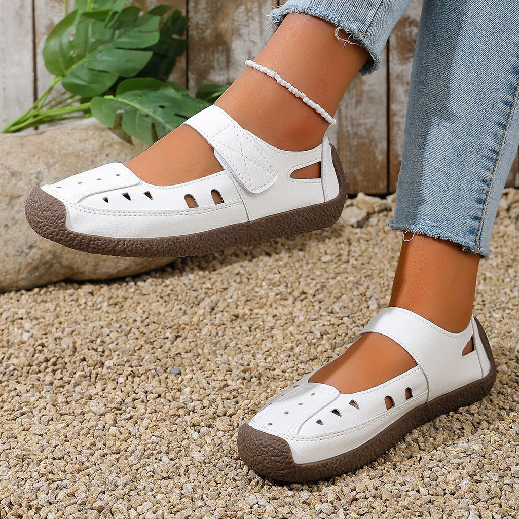 Damen Atmungsaktive Sandalen mit verstellbarem Klettverschluss und rutschfester Sohle EB