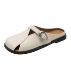 Damen bequeme Mokassins mit dekorativem Riemchen und ergonomischer Sohle EB