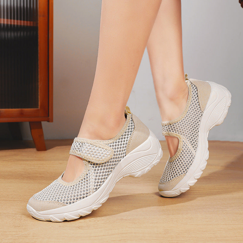 Damen Atmungsaktive Freizeitschuhe mit verstellbarem Riemen EB