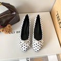 Damen Ballerinas mit verspieltem Punktedesign und elegantem Schleifchen EB