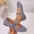 Damen Ballerinas mit verstellbarem Riemen und elegantem Design EB