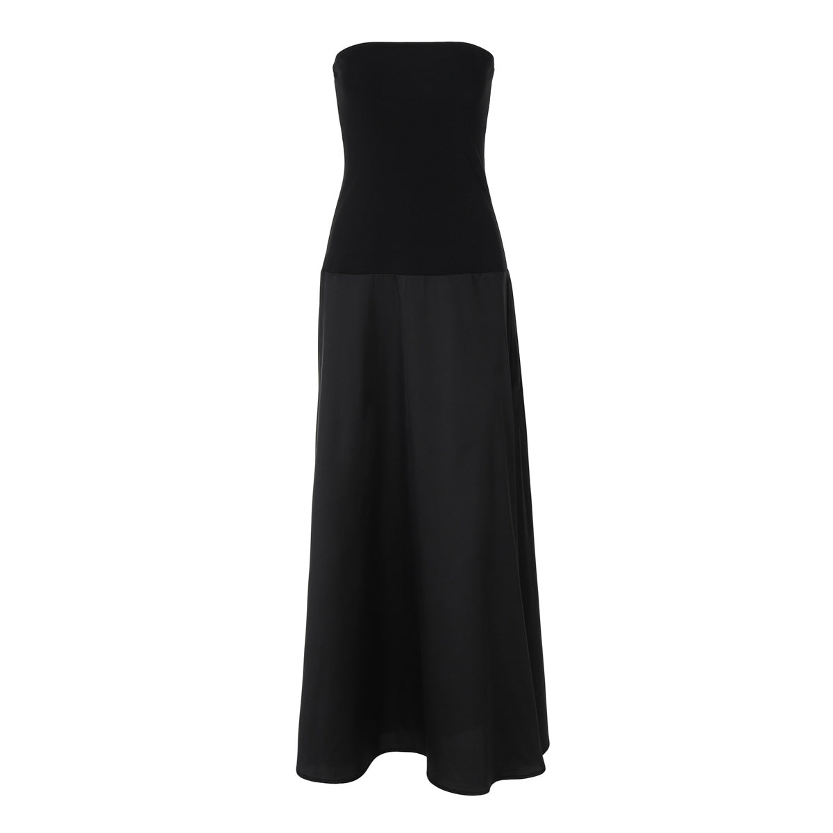 Damen Elegantes langes Maxikleid mit trägerlosem Design EB