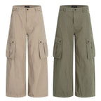Damen Cargo-Culotte-Shorts mit aufgesetzten Taschen
