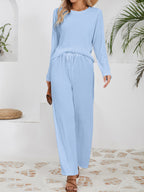 Damen Elegantes und bequemes Set aus gefeuchtetem Material EB