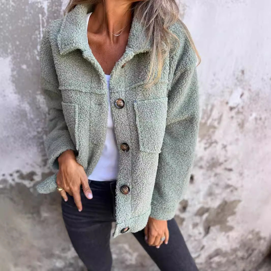 Damen Kuscheliger Fleece-Hemdjacke EB