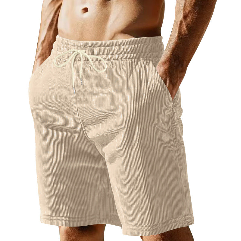 Herren-Bermudashorts mit elastischem Bund und Kordelzug
