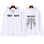 Damen Kapuzenjacke mit auffälligem Gothic-Design und bequemer Passform EB