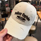 Herren-Baseballkappe mit Distressed-Grafik
