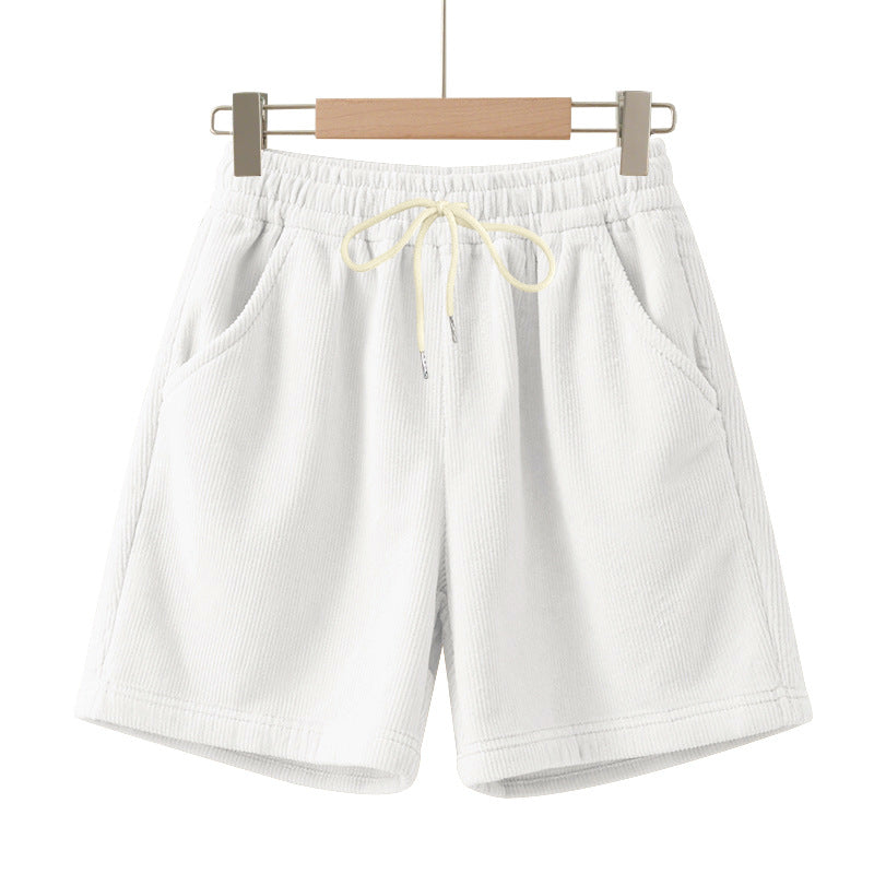 Herren Ripp-Jersey-Shorts mit Kordelzug