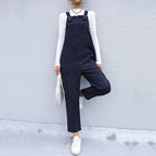 Lässiger Damen-Jumpsuit mit Stehkragen