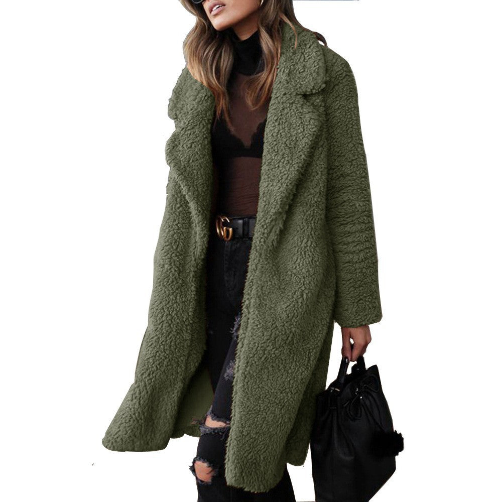Damen Kuscheliger Sherpa-Mantel EB