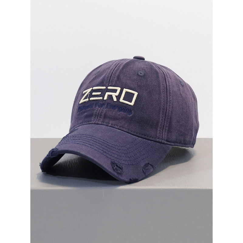 Herren-Baseballcap aus Distressed-Baumwolle