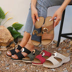 Damen Komfortable und stilvolle Sandalen mit elegantem Dekor EB