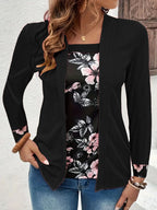 Damen Freizeitjacke mit modischem floralen Akzent und elegantem Schnitt EB