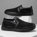 Damen Bequeme Slip-On Schuhe mit atmungsaktivem Obermaterial EB