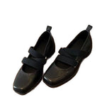 Damen elegante Ballerina-Pantoletten mit modischem Riemchen EB