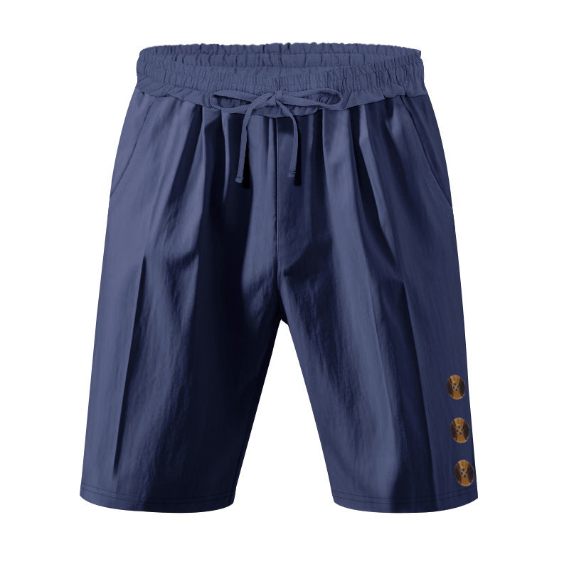 Herren lässige Sport-Shorts mit elastischem Bund und praktischen Seitentaschen EB