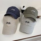 Herren-Baseballkappe mit Karomuster