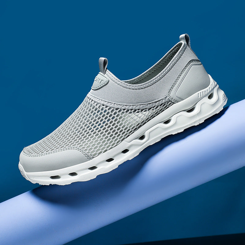 Damen Atmungsaktive Freizeitschuhe mit flexiblem Netzmaterial und rutschfester Sohle EB