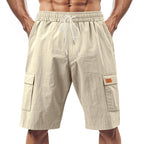 Herren Cargo-Shorts mit vielseitigen Taschen und elastischem Bund EB