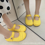 Damen Bequeme Ballerinas mit verstellbarem Riemen EB